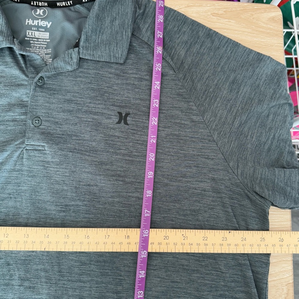 Hurley Men’s XL Bundle of 2 Polo Shirts Baby‎ Blue Sage Green Preppy Outdoor - Picture 7 of 7
